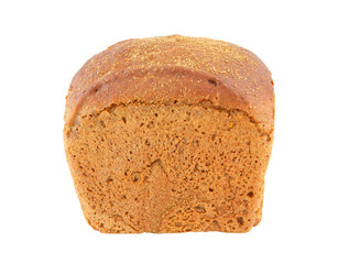 Rye-bread isolated on white background