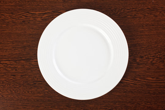 plate on table