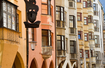 Row of old colorful buildings - 21672159