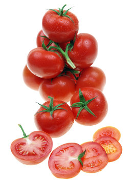 fresh juicy tomatoes