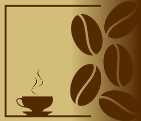 Banners with the coffe