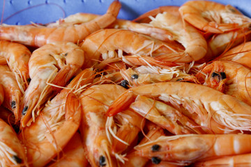 crevettes en barquette