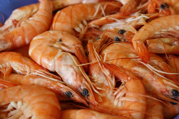 barquette de crevettes