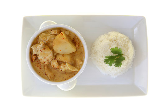 Yellow Thai Curry and Rice