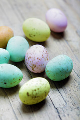 colored easter eggs