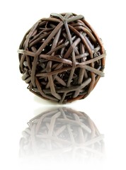 Brown Straw Decorative ball