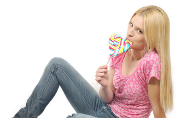 blondie girl with lick