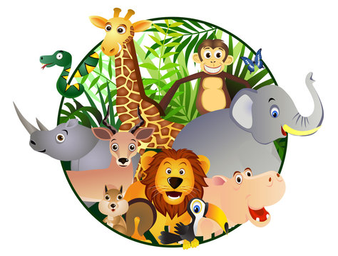 Safari cartoon