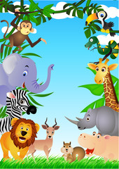 Animal sauvage dans la jungle tropicale