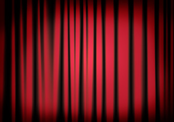 red classic curtain background