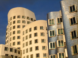 buildings in Medienhafen area at Dusseldorf