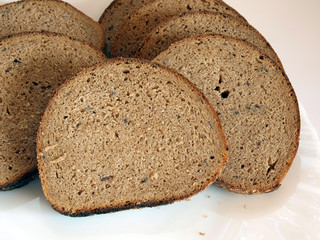 Sliced brown bread