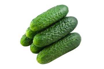 Fresh cucumbers in a pile
