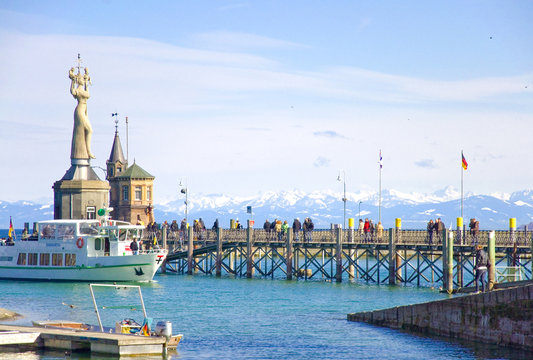 Hafen in Konstanz, Bodensee, Deutschland