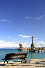 Hafen in Konstanz, Bodensee, Deutschland