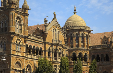 Victoria Terminus Train Station in Mumbai (India).