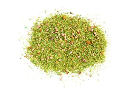 Piles Of Green Spices