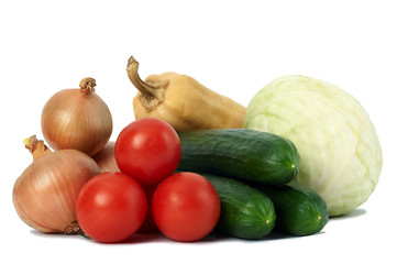 group of fresh vegetables