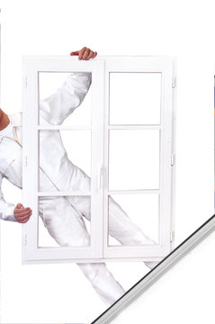 pose d'une fen&ecirc;tre