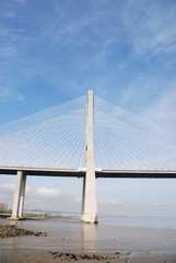 Vasco da Gama Bridge in Lisbon, Portugal