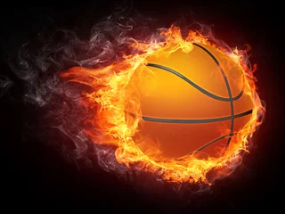 Photo sur Plexiglas Flamme Ballon de basket
