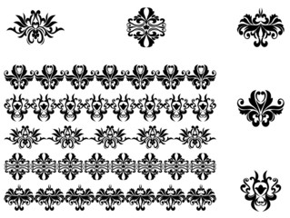 Flower patterns and borders