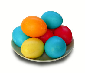 Крашенные яйца.