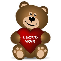 Teddy bear a gift valentine's day
