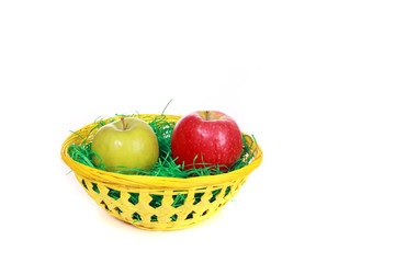 Apfel im Osternest