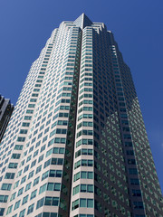 Fototapeta na wymiar Modern high rise bank office building
