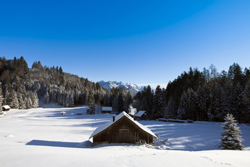 idyllic winter landscape