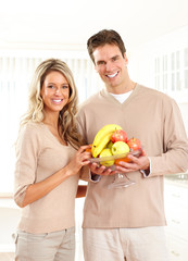 Couple at kitchen