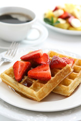 Strawberry Waffles