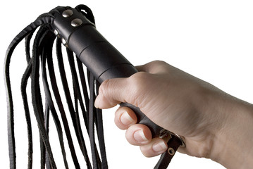 Flogging Whip in woman's hand