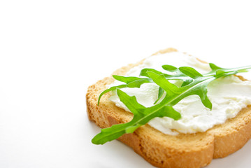 Zwieback mit Frischkäse