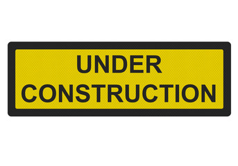 Obraz premium under construction sign isolated