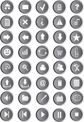 Web przyciski - ikony