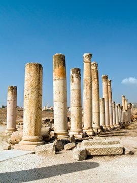 Temple of Artemis in Jerash, Jordan.