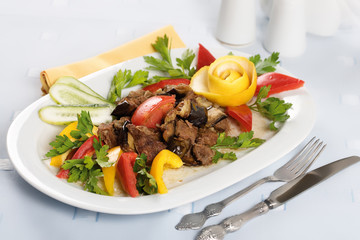 Stewed meat with vegetables