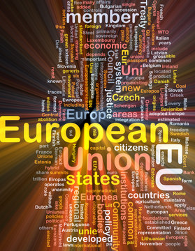 European Union word cloud box package
