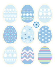 Set of Easter eggs