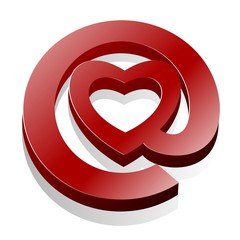 Love Email Heart @ icon