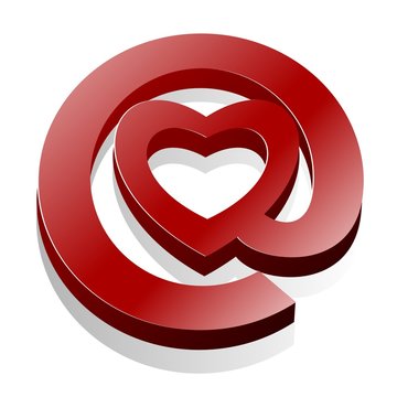 Love Email Heart @ Icon