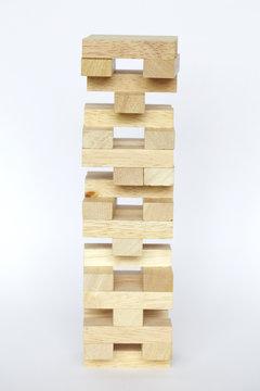 jenga wooden blocks toy tower