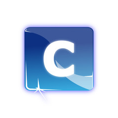 Obraz premium Picto lettre C - Icon letter c