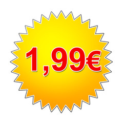 1,99 Euro Button