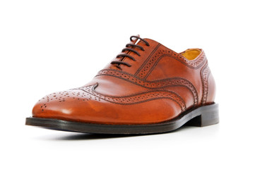 Male shoes isolated on the white background