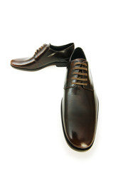 Male shoes isolated on the white background