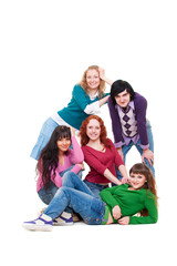 beautiful and smiley teenagers