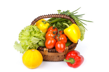 Still-life with fresh vegetables